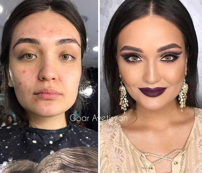 30 невероятных фото «До» и «После», которые показывают истинную силу макияжа