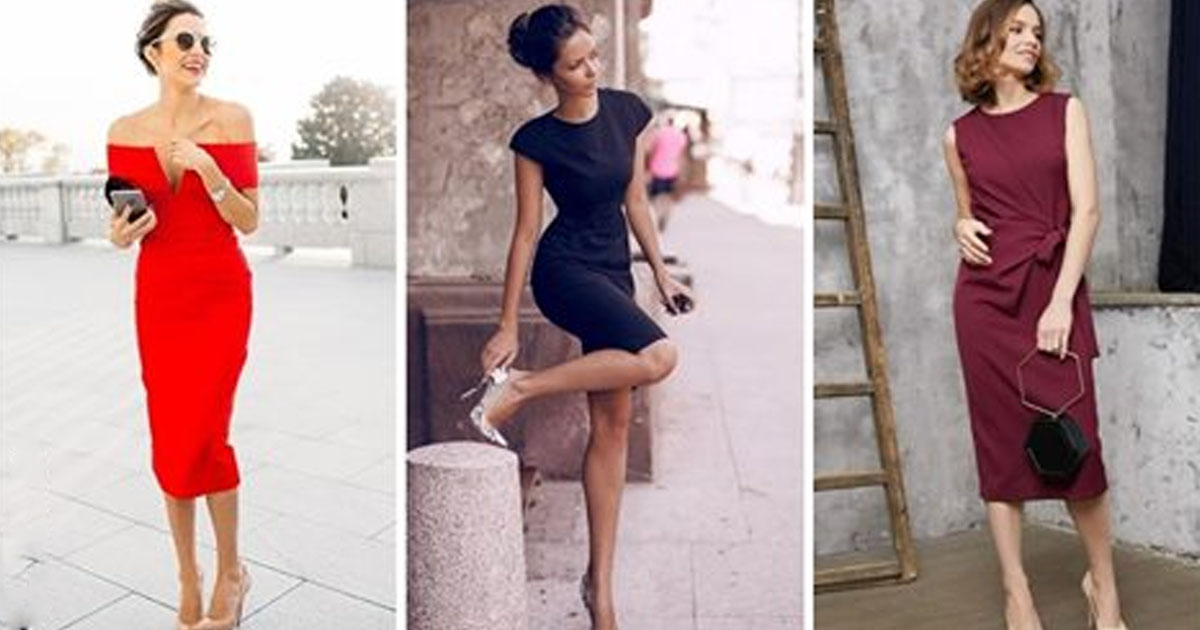 10 элегантных образов с платьями-футляр для настоящих леди