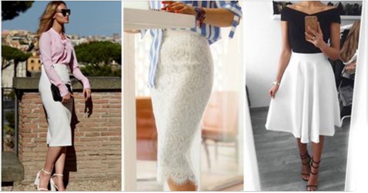 Белая юбка лето 2019: трендовые фасоны и 15 стильных образов
