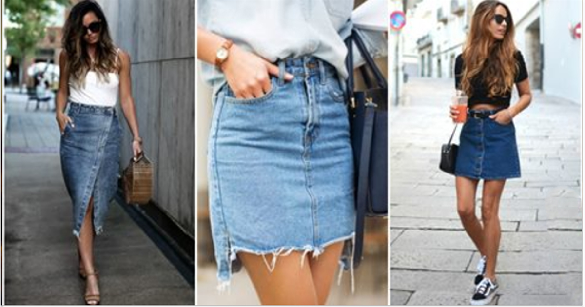 Дениму дорогу: 15 вариантов самых модных джинсовых юбок 2018 года