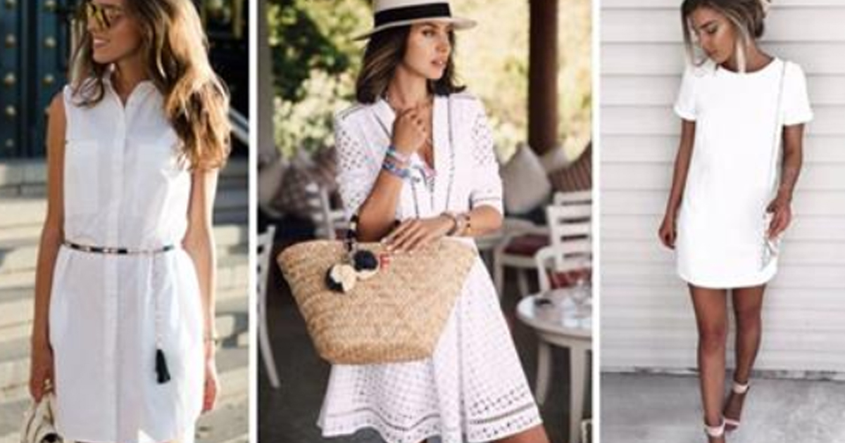 Маленькое белое платье : Лучшие идеи для летних образов
