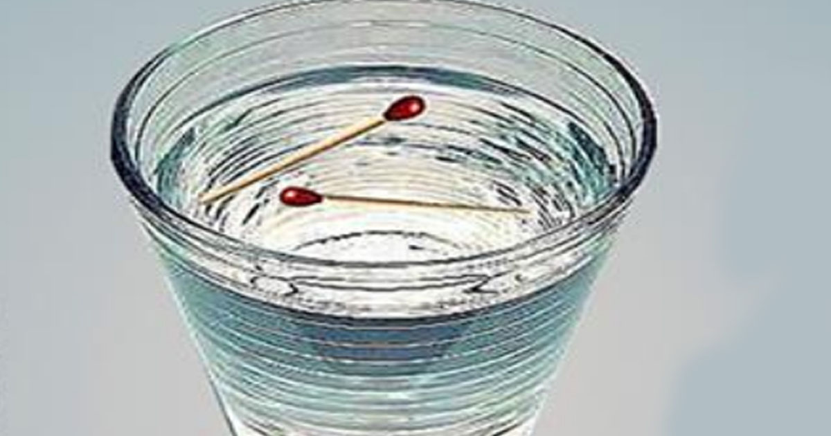 Как при помощи двух спичек и стакана воды определить, нет ли на тебе порчи?