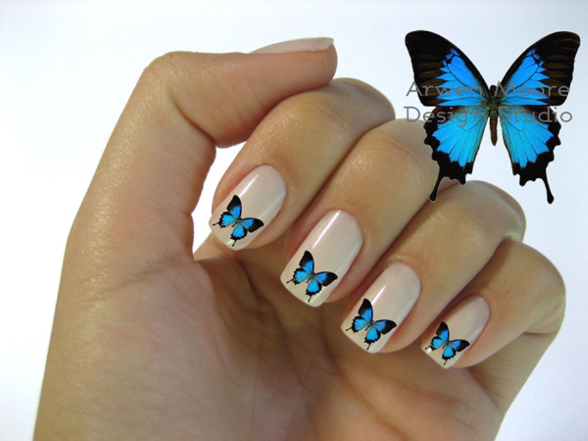 «Крылья бабочки» — 32 бесподобных варианта для маникюра
