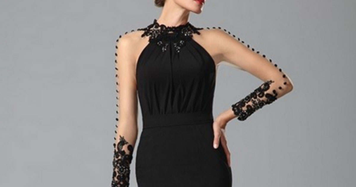 Красивые черные платья: фасоны, модные черные платья новинки фото