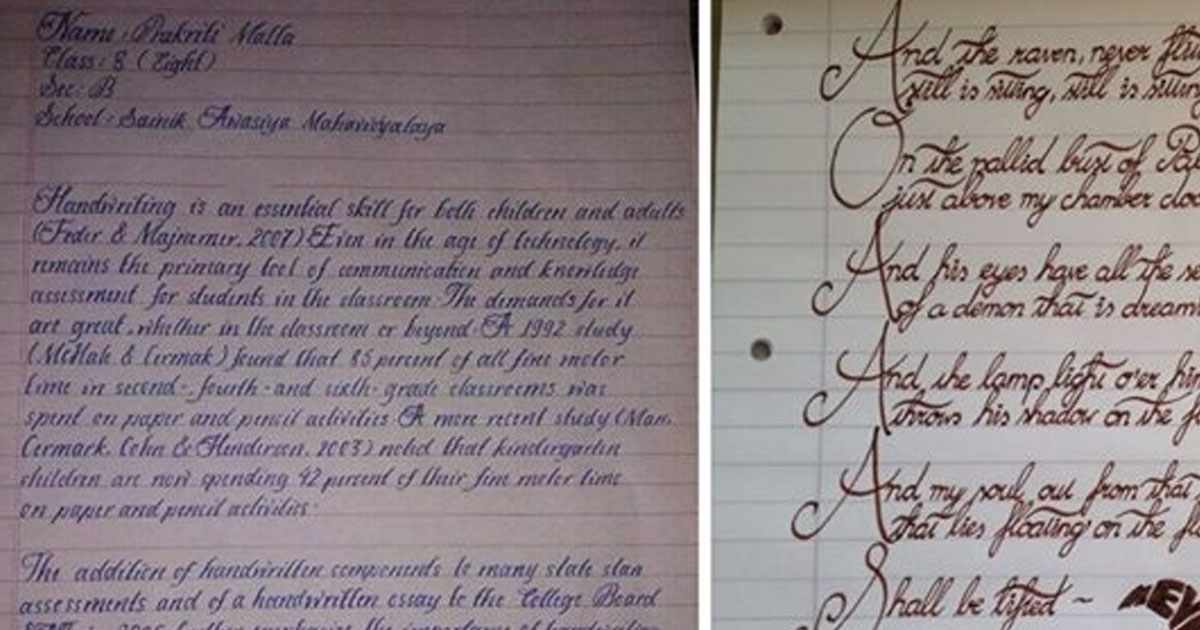 Мечта перфекциониста: 15 людей с самым красивым почерком в мире
