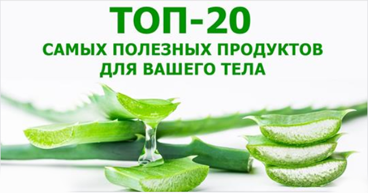 ТОП-20 продуктов для тела