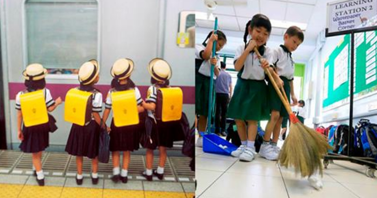 Самостоятельность и организованность с детства: 5-летние японские дети ездят на метро и убирают