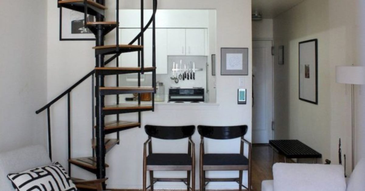 Практичные идеи компактных лестниц для небольших домов