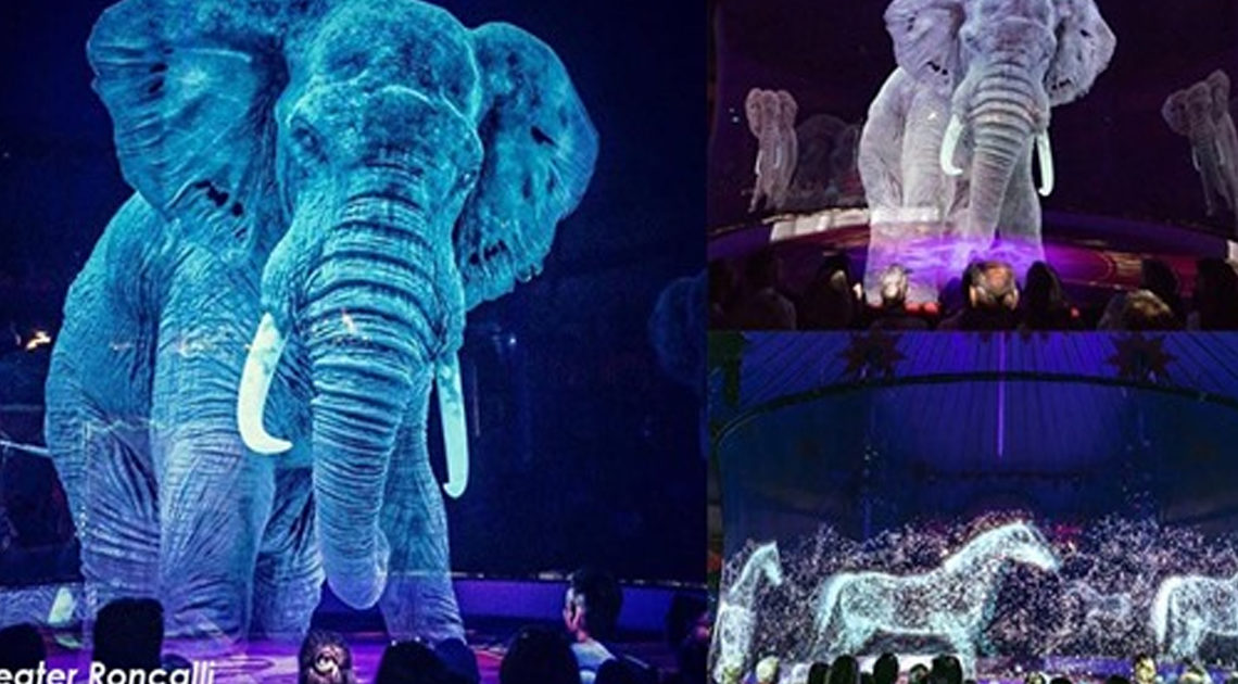 Немецкий цирк использует голограммы вместо живых животных